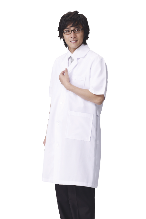 헤어2000,[요들가운] 요들 의사 반팔  화이트 8504 (여)