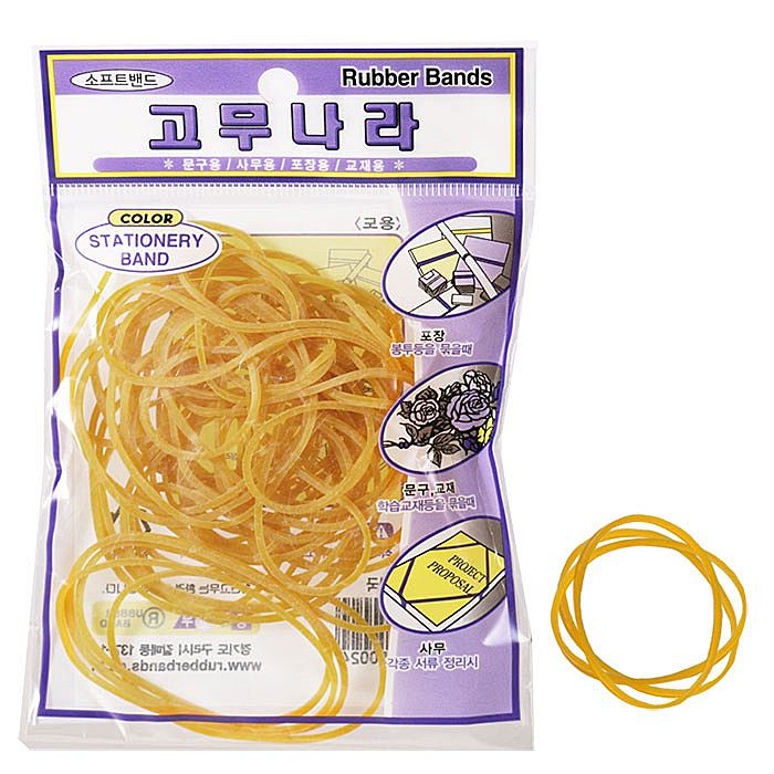 [고무나라] 고무나라 고무줄 (투밴드형) 10g