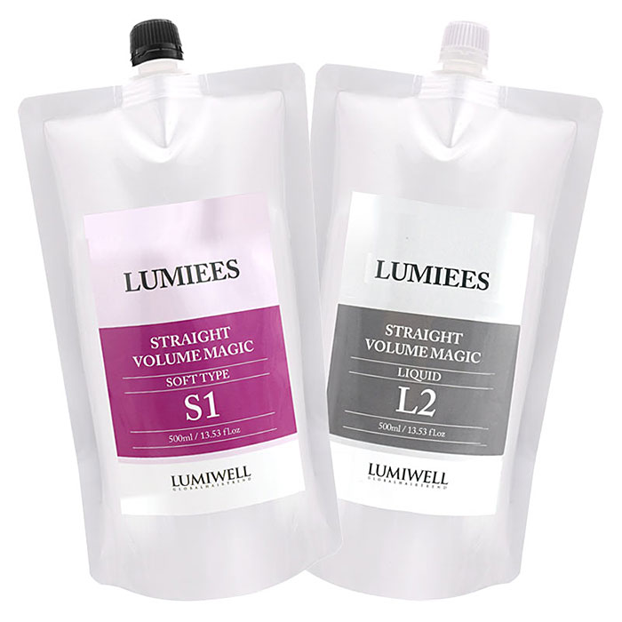 [루미웰] 루미에스 스트레이트 볼륨 매직 500ml 소프트 S (손상모용) 