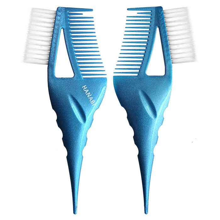 헤어2000,[하나비] 하나비 점보 컬러 브러쉬-무통 염색솔/염색붓/슬림모 (블루)