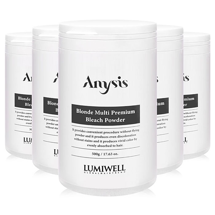 헤어2000,[루미웰] 애니시스 블론드 멀티 프리미엄 블리치 파우더(탈색제) 500g (화이트) (쓰리엑스3X)◇