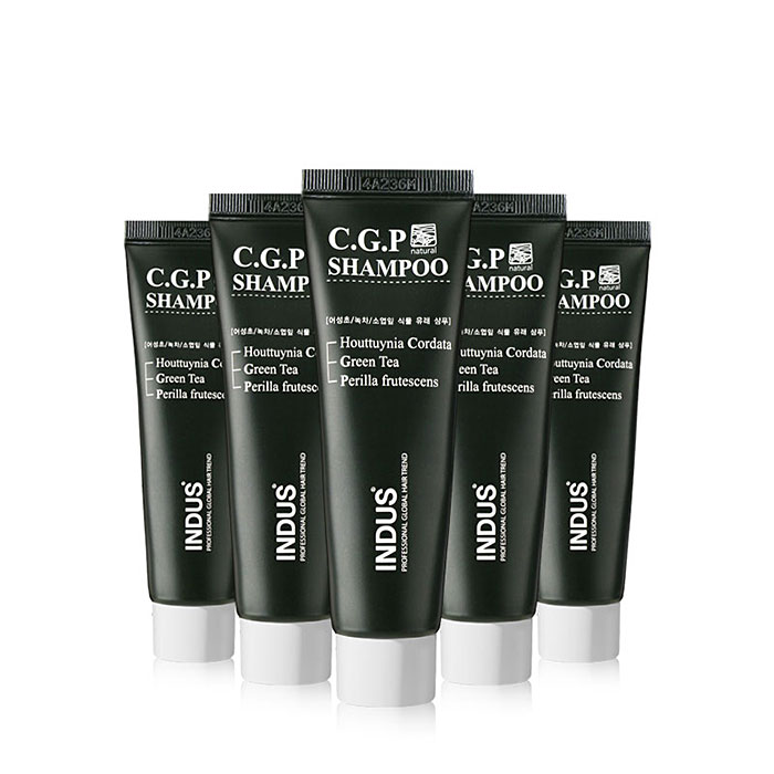 [인더스] 인더스 씨지피 천연샴푸 25ml (어성초/녹차/자소엽 천연)