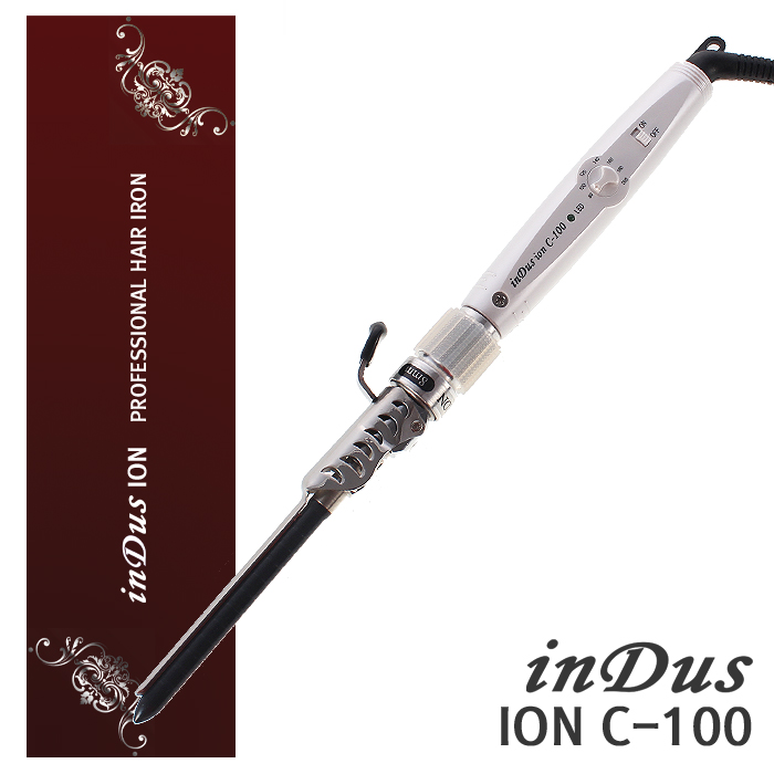 [INDUS] INDUS 이온 프로페셔널 세라믹 원권아이롱 C-100 8mm  (단종제품 초특가 판매)